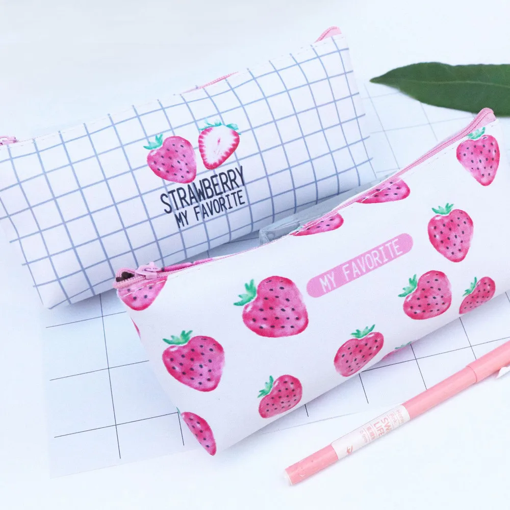 

Cute Girl Student Pencil Pen Case Cosmetic Bag Canvas Travel Makeup Bag Case HOT School Pencil Box Supplies Student Gift 19jun13