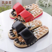 B05 Natural pebble foot foot massage slippers point massage shoes for men and women couple home skid shoe