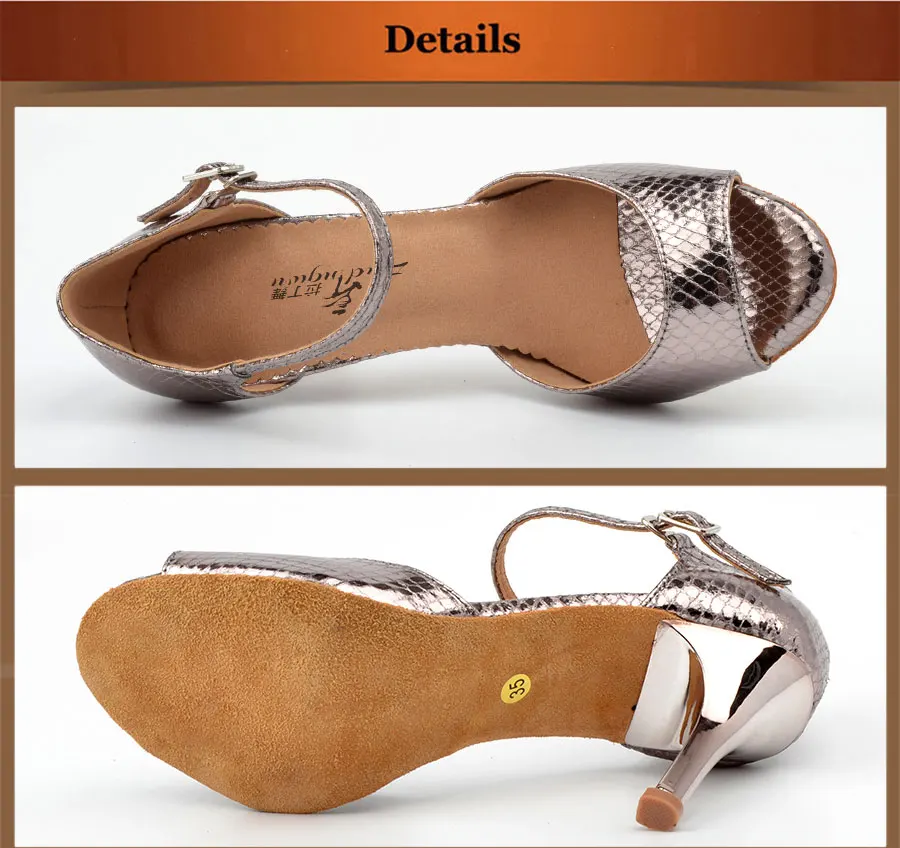 salão salsa latina sapatos salto prata 8.5cm