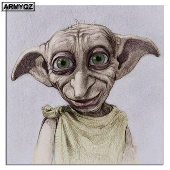

Full Square drill diamond painting 5D DIY diamond embroidery loyal Dobby Cross Stitch Sale Picture Of Rhinestone Mosaic Sticker