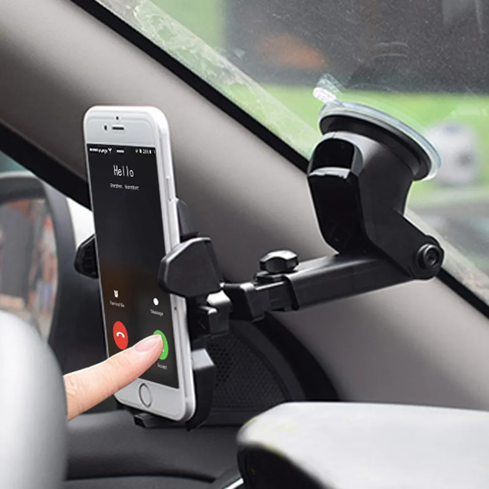 

Foldable Suction Cup Mount Car Phone Holder Dashboard Windshiled Mount Holder Stand For Smartphone Cell Phone GPS Iphone Samsung