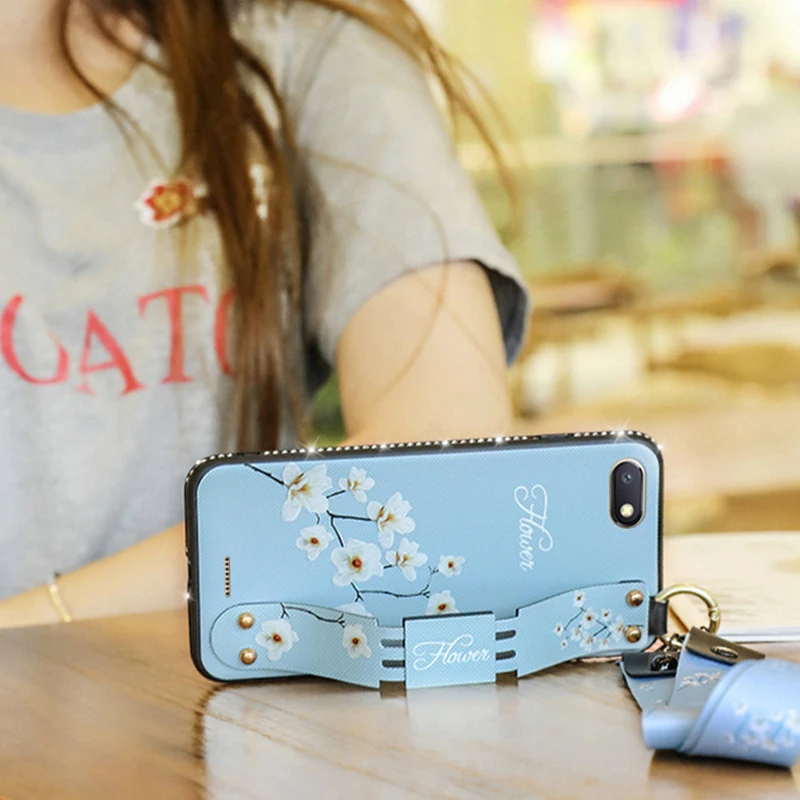 Чехол для телефона Xiaomi Redmi 6a 6 Pro Note 4 4x Mi A1 A2 Max 2 8 Lite Play Cloth мягкий + ТПУ чехол ремешок|