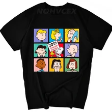 Арахис футболка хлопок короткий рукав Футболка мужская забавная Базовая негабаритная хлопковая Футболка с принтом