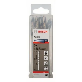 

BOSCH 2608595073 for metal Drill HSS-G DIN338 8,5x75x125 5uds