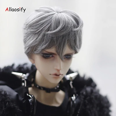 Allaosify Bjd парики из искусственных волос/SD как мальчик кукла завитки 1/3 1/4 лет, 1 партия/6 высокой температуры кукольный парик bjd волос - Цвет: 2