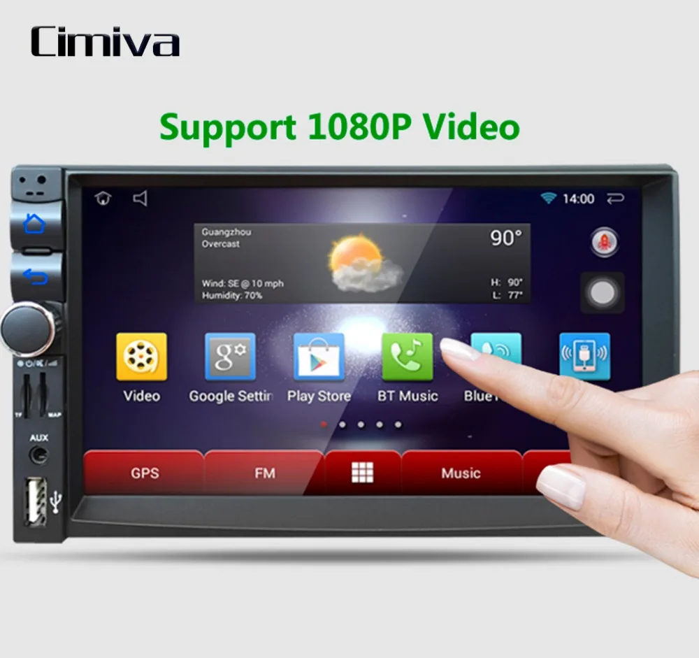 Cimiva 7 inch font b Car b font Player Capacitive HD Touch Screen font b Radio