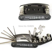 100 шт/Партия 15 в 1 наборы инструментов для велосипеда набор инструментов для ремонта велосипеда Шестигранная спицевой ключ набор инструментов для велосипеда отвертка инструмент