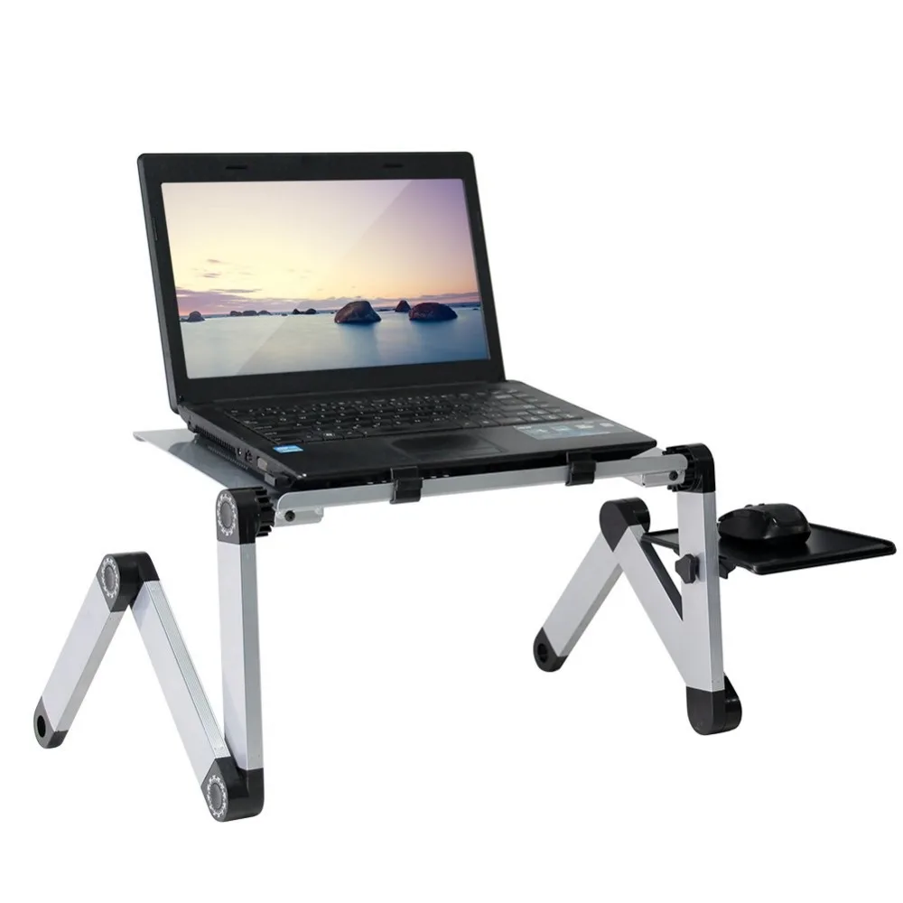  Adjustable Laptop Desk Portable Bed Desk Laptop Table for Bed Foldable Laptop Table Height Stand Wi