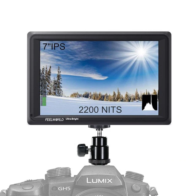 FW279 Feelworld FW279 4 k монитор камеры 7 ''ультра яркий 2200nit на поле камеры DSLR монитор HDMI Full HD 1920x1200 lcd IPS Display - Цвет: FW279