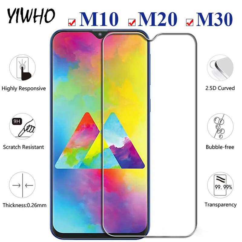 M 10 20 30 защитное стекло на samsung M30 протектор экрана для Galaxy M10 M20 2019 20M 30M Закаленное