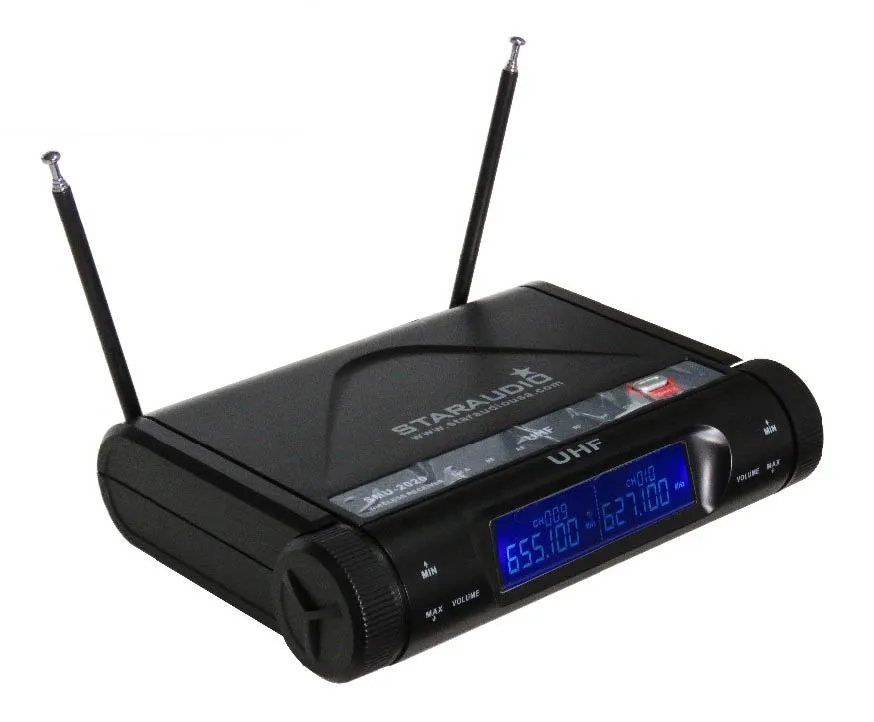 dual channel uhf microphone set 