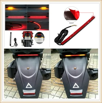 

Motorcycle LED Tail lamp Plate Light Brake Stop Turn Signal Strip for Buell Lightning XB12R Ducati 996 996B SPS