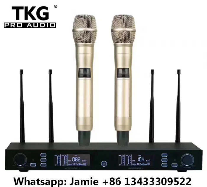 

Best sound TURE DIVERSITY RECEIVER 740-790MHZ ATX200 dual uhf karaoke wireless professional microphones conference microphone
