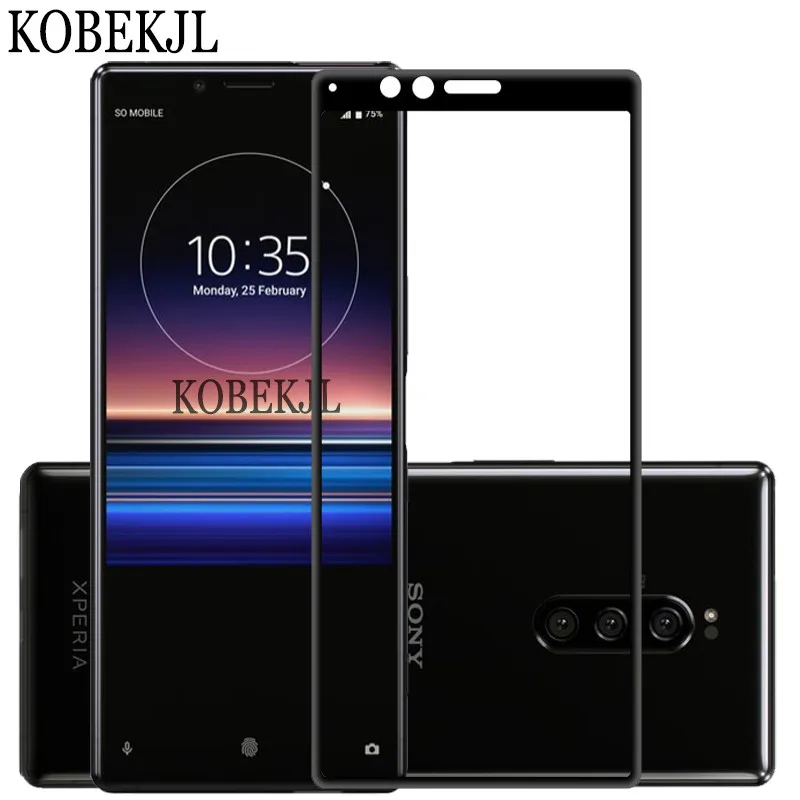 Закаленное стекло для Sony Xperia 1 полное покрытие защита экрана Xperia1 J8110 J8170 J9110 |