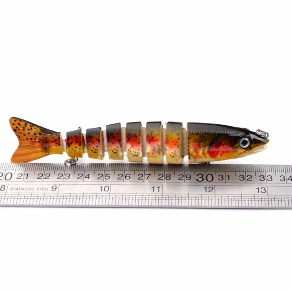  13.5cm 20g Multi Jointed 8 Segement Pike Fishing Lure Swim Bait Hard Bait Bass Fishing Lure Fish Wo