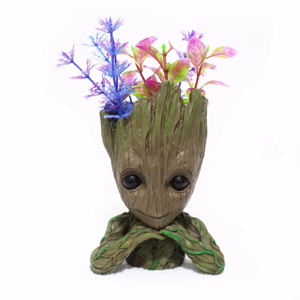 New Version Cartoon Flowerpot Tree Man Figures Cute Model Toy Pen Pot holder PVC Hero Model Vessel New Version Cartoon Flowerpot Tree Man Figures Cute Model Toy Pen Pot holder PVC Hero Model Vessel