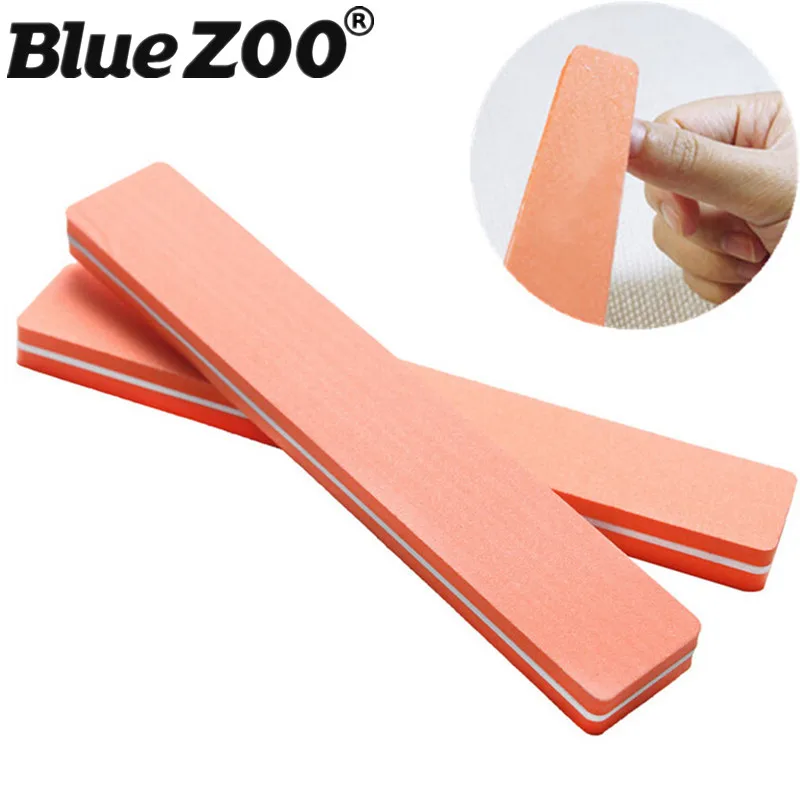 1PC Professional Nail File 180 Washable Limas Rectangulares Sponge