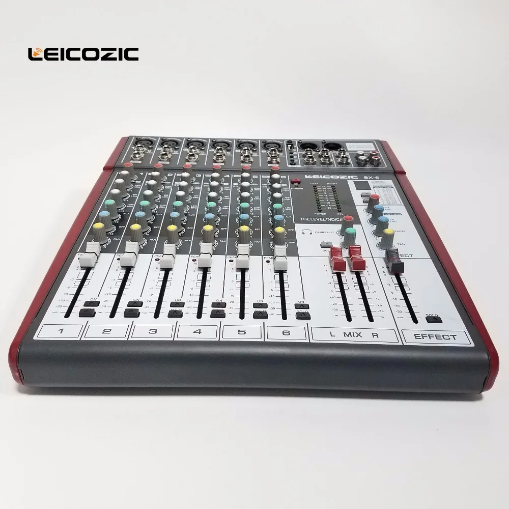 Leicozic 6-channel Professional Mixing Console BX