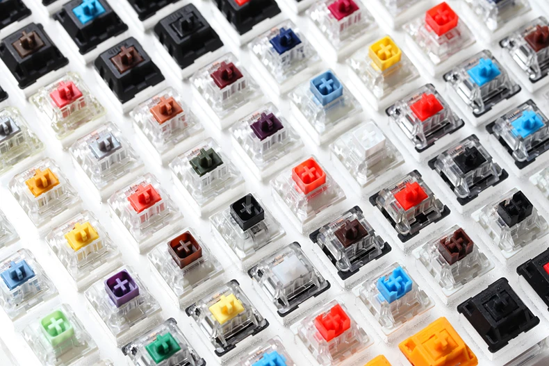 Testador com Base Acrílica em Branco Keycaps para Teclado Switch Switches Mecânico Cereja Kailh Gateron Outemu Gelo Greetech Caixa 81 - Imagem 4