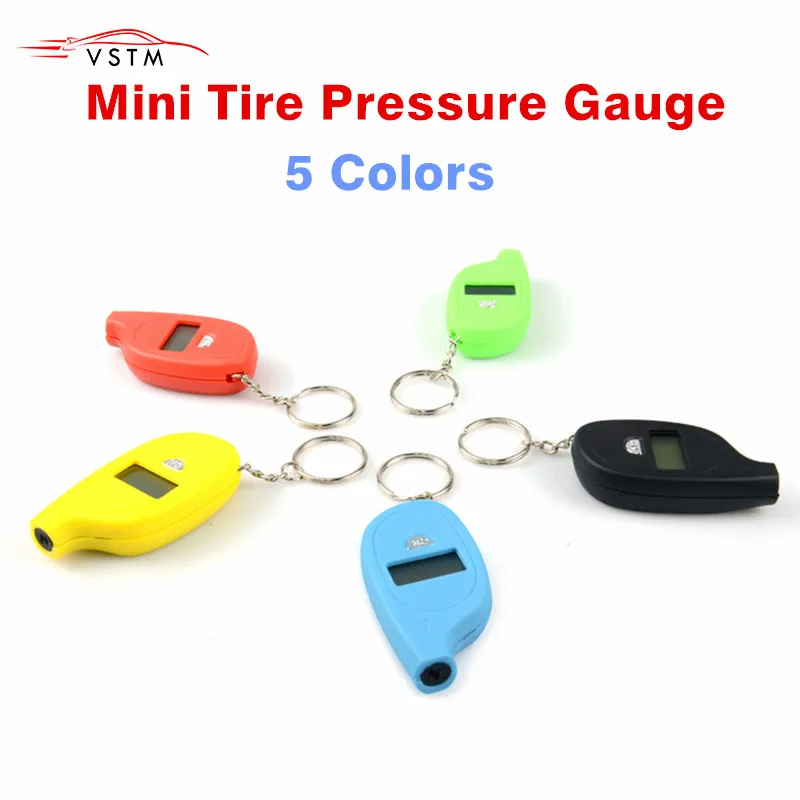 

Mini LCD Digital Tire Tyre Keychain Air Pressure Gauge For Car Auto Motorcycle W310