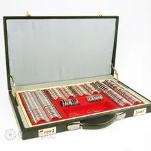 LOCHOSS шт. 266 шт. металлический обод пробный набор линз кожаный чехол Фирменная Новинка