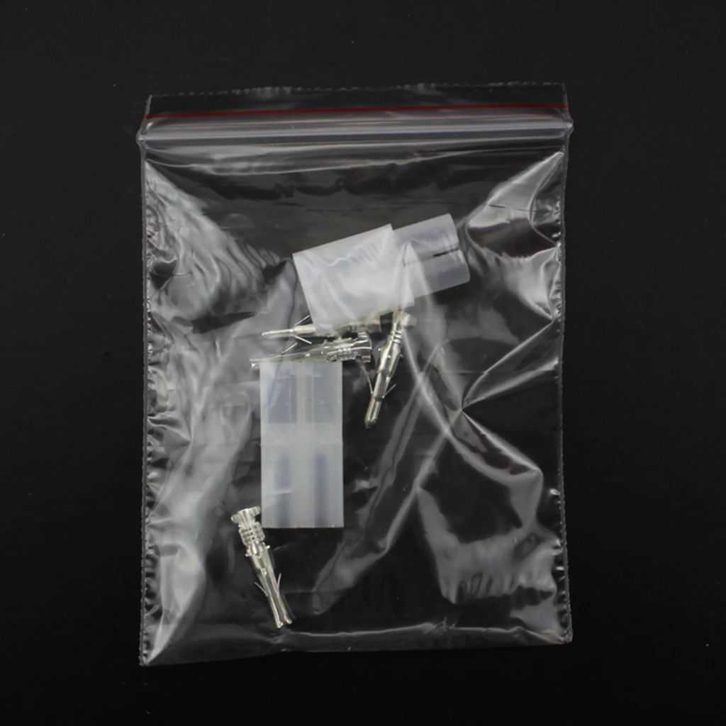 2Pin 2-way Car Plug Terminals Connector Male + Female 2.8mm Pitch Set Yellow