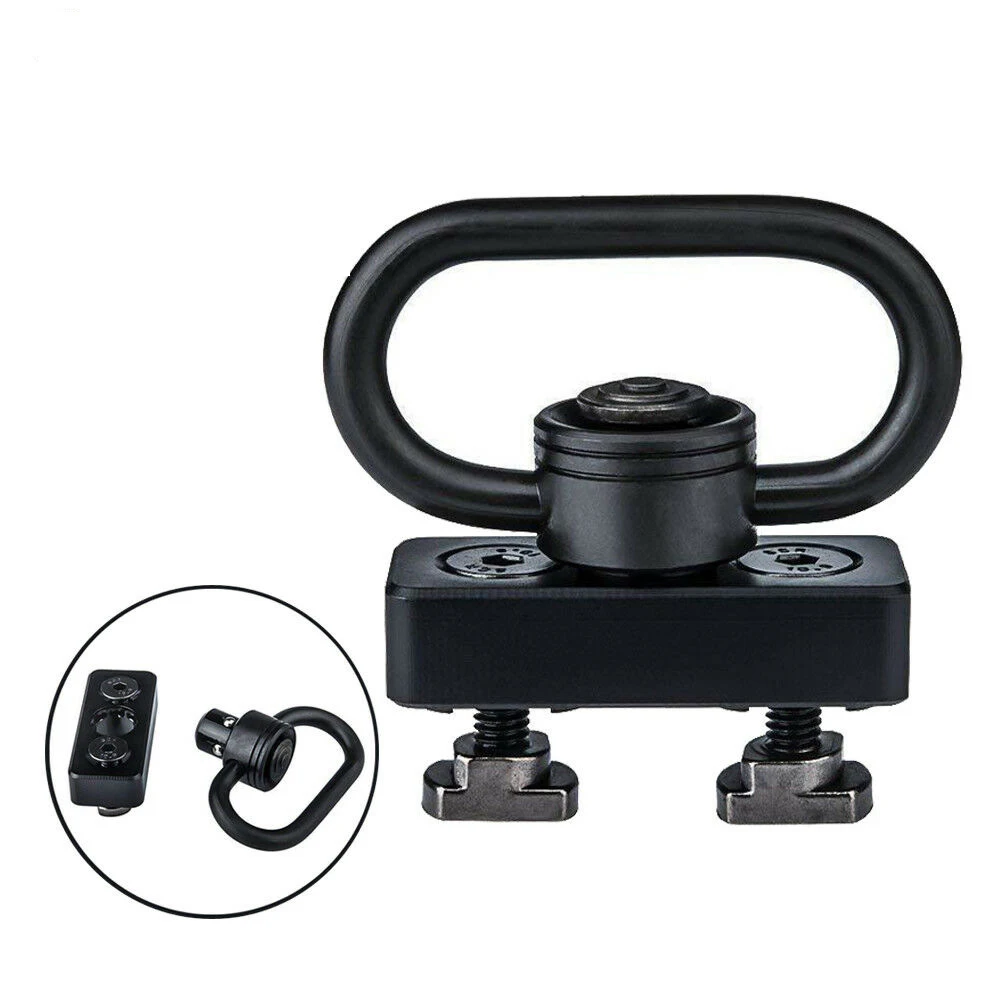 hunting airsoft tactical ar 15 accessories M-LOK 1.25 inch sling adapter mount Heavy Duty Push Button Quick Detach Sling Swivel (6)