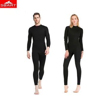 

SBART 1.5mm Full Black Wet suits for Man Woman Nylon Neoprene One piece Sunscreen Durable Thermal Swimming Dive Suit for Couples