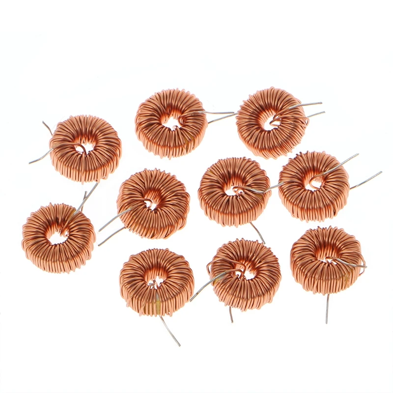 

10 Pcs 470UH 3A Toroidal Inductor Magnetic Inductance Wire Wound Coil For LM2596 Toroid Core Inductor #20/18L