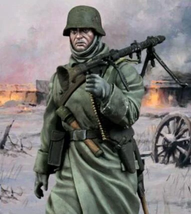 1/24 шкала 75 мм resin смола фигура MG Gunner