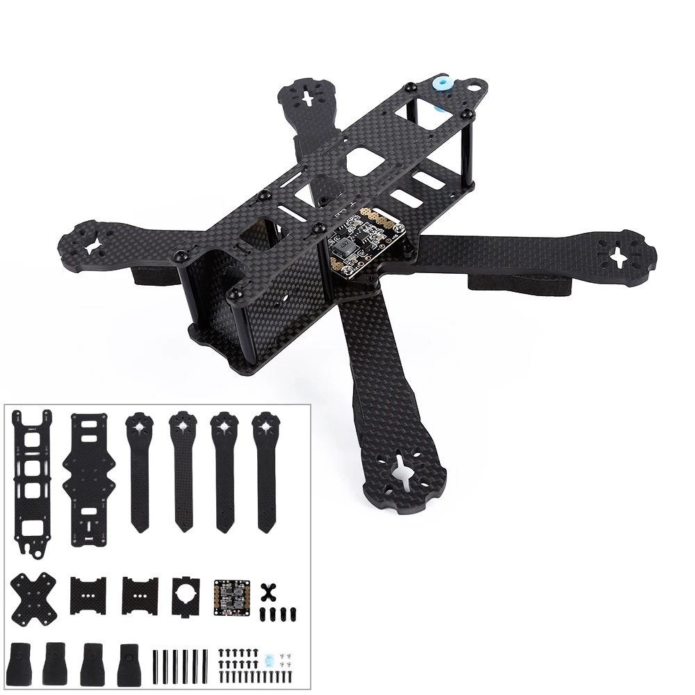 

1pcs QAV-R 220mm 4mm Arm DIY Mini Drone FPV QAV-R Cross Racing Quadcopter Pure Carbon Fiber Frame