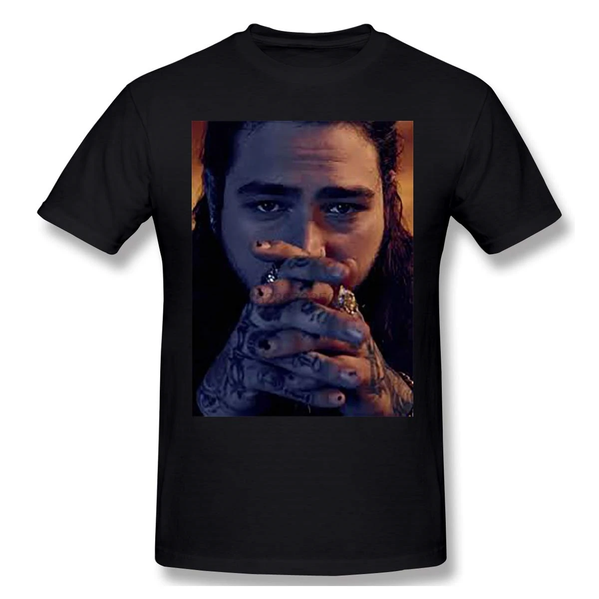 

AHSFE Post Malone Men T-Shirt Comfortable Round Neck Crazy Top Tee Fresh Design Summer Good Quality T Shirt Plus Size