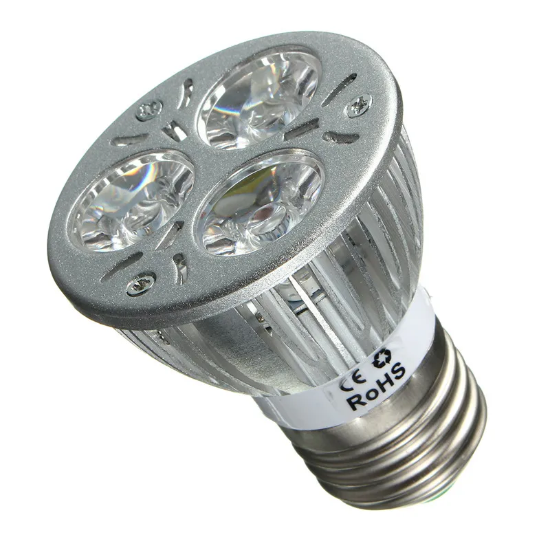 

3W LED Grow Light LED Spotlight Bulb Plant Lamp for Greenhouse Hydroponics System AC85-265V E27 B22 GU10 UV Ultraviolet Purple