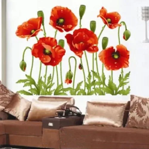 

Flowers Removable Wall Stickers Decal Art Vinyl Flower Mural Home Room Decor DIY Home Decoration Stickers