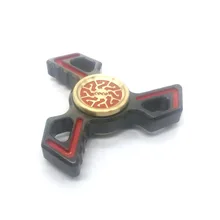 Непоседа серп Треугольники латунь гироскоп ручной Спиннер головоломки палец EDC игрушка Спиннер для детей с синдромом дефицита внимания Austim обучения