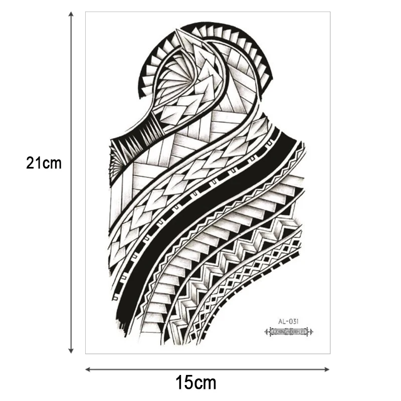 Переводная картинка для татуировки наклейки на тело тату рукава для мужчин черные Племенные татуировки на плечо грудь временная татуировка большой мальчик поддельные тату