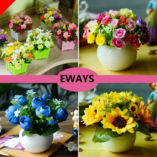 Buy Plastic Artificial Flower Flower Arrangement Fresh