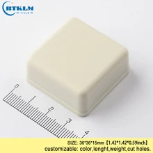Small Electronics Enclosure abs plastic project case Junction Box Switch Box DIY plastic housing for PCB desktop box 36*36*15mm 1 piece free shipping aluminum electrical housing with wall mounting aluminum junction box szomk for pcb diy case electronics