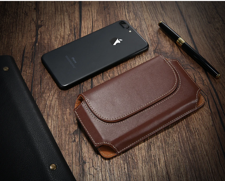 PU Leather Pocket For iPhone 6 6S 7 Mobile Phone Bag Belt Hook YYF (8)