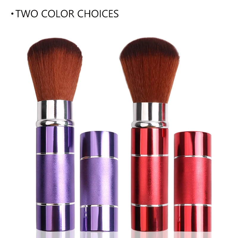 125*22mm Colorful Retractable Women Girls Gift Face Make Up Beauty Tool Foundation Blush Powder Cosmetic Kabuki Makeup Brush | Красота и