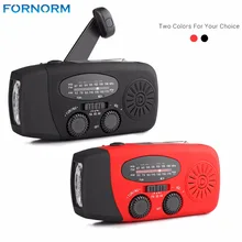 Fornorm рукоятка телефон зарядное устройство аварийный генератор радио с фонариком USB Re зарядное устройство солнечный 1000 мАч NI-NH батарея