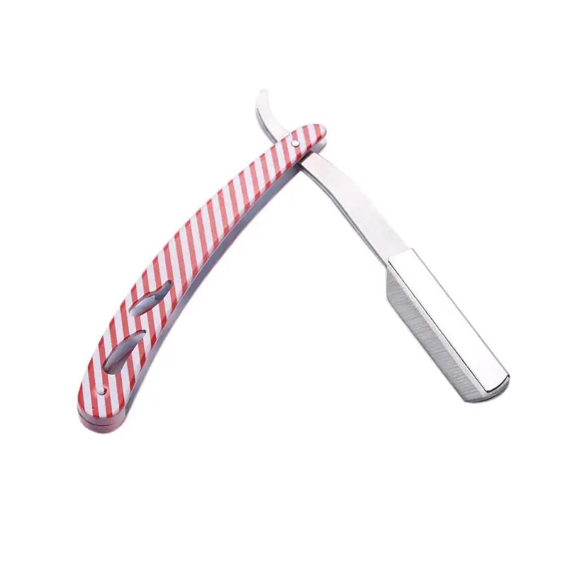 Нержавеющая сталь складная ручка бритвы держатель для лезвий Парикмахерская волосы инструмент для бритья