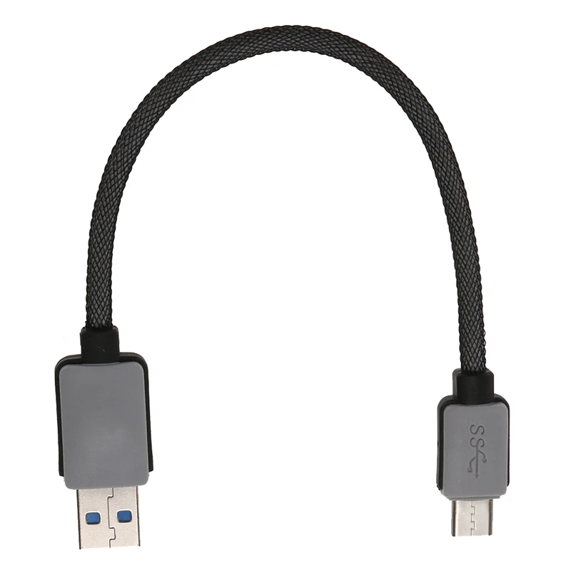 Совершенно плетеный кабель USB 2,0 типа C со штекером, стандартный USB 2,0 адаптер, кабель-конвертер, кабель для синхронизации и зарядки, серый 0,2 м/1 м/1,5 м