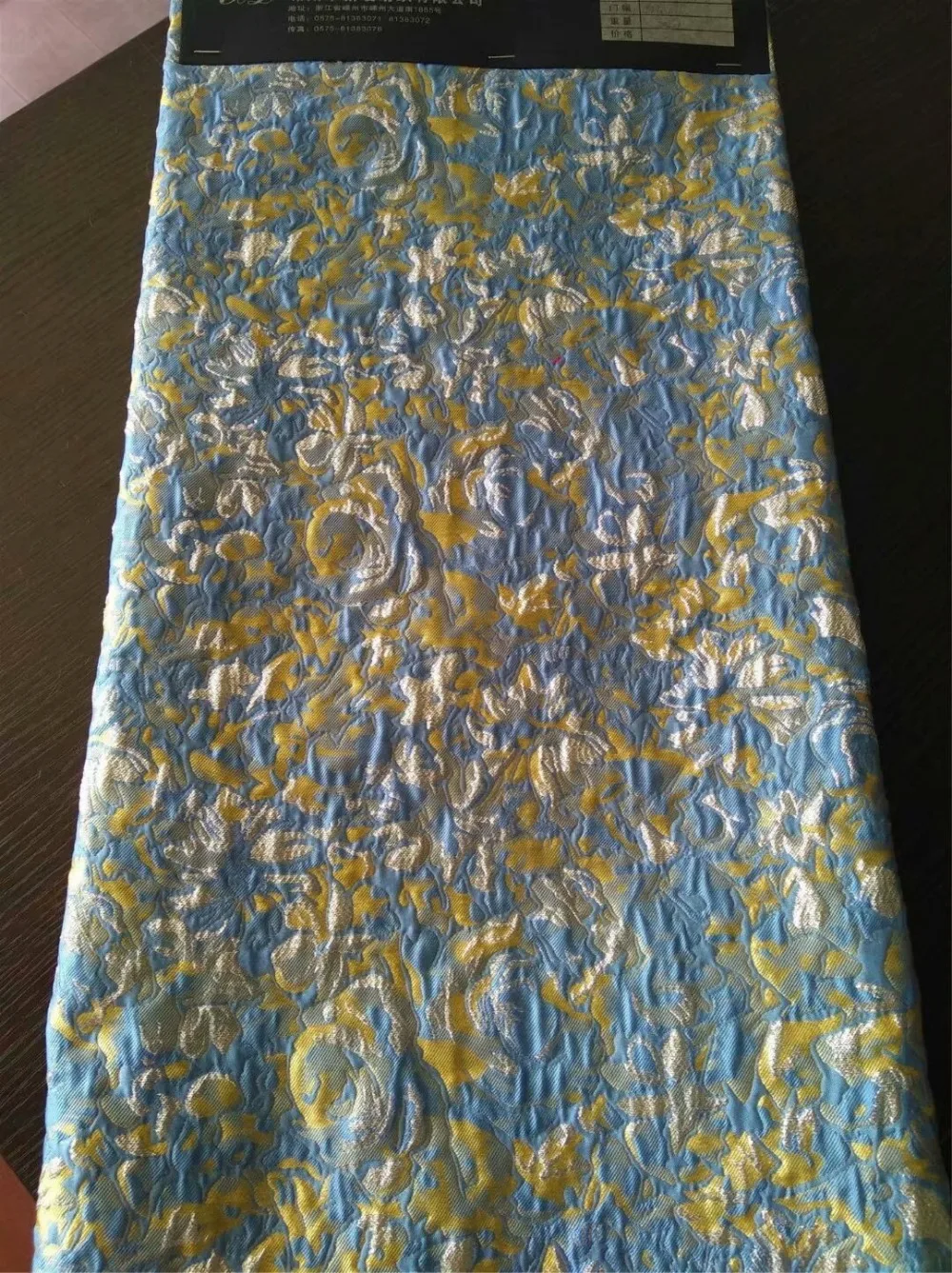 European style embossed silver imprint jacquard fabric dress A word