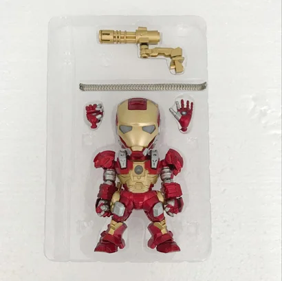 Хороший голосовой контроль светящийся Железный человек фигурка Marvel Мстители робот Ironman Патриот модель игрушка мальчик подарок коллекционные вещи - Цвет: Прозрачный