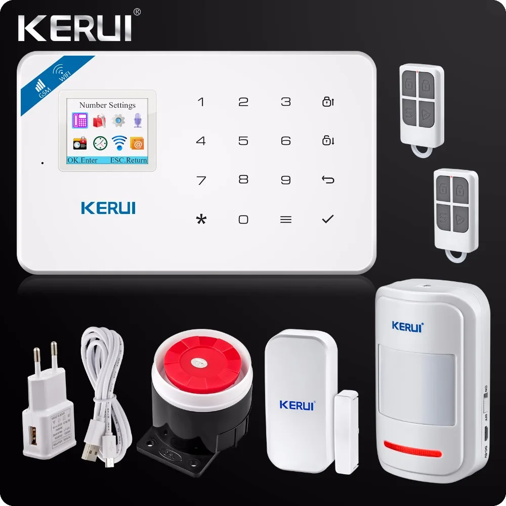 Kerui w18 wifi gsm alarm подключение камеры. Сигнализация gsm kerui g18. Kerui w18 приложение. Сигнализация kerui gsm burglar alarm system. Управление сигнализацией с помощью wifi.