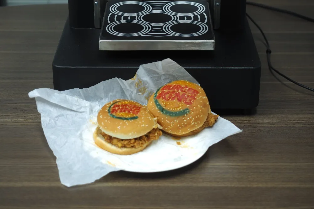 Селфи съедобный кофе impressora небольшой торт macaroon планшетный пищевой принтер