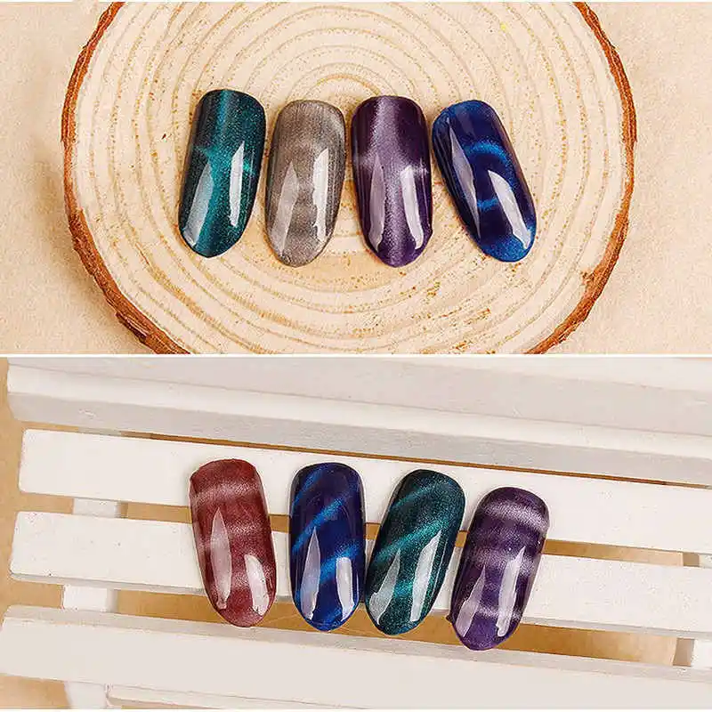 Shellhard 11pcs/set Nail Magnet Lightweight Nail Magnet Set Wand Magnetic Pen For Cat Eye Gel Polish Nail Art Tool
