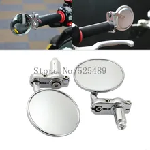 CNC Motorcycle 7 8 22mm Handlebar Grips Ends Side Mirrors Rearview Mirrors For Yamaha FZ1 FZ6