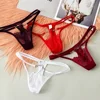 1PC Lady Erotic Lingerie Sexy Lace Flowers Panties Low Waist G-string Transparent T-back Briefs Women Charming Thongs Underwear ► Photo 1/6